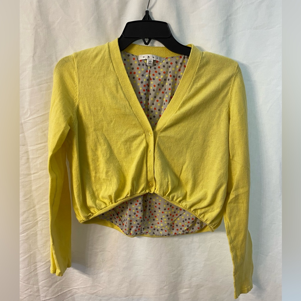 Yellow Cabi Sweater